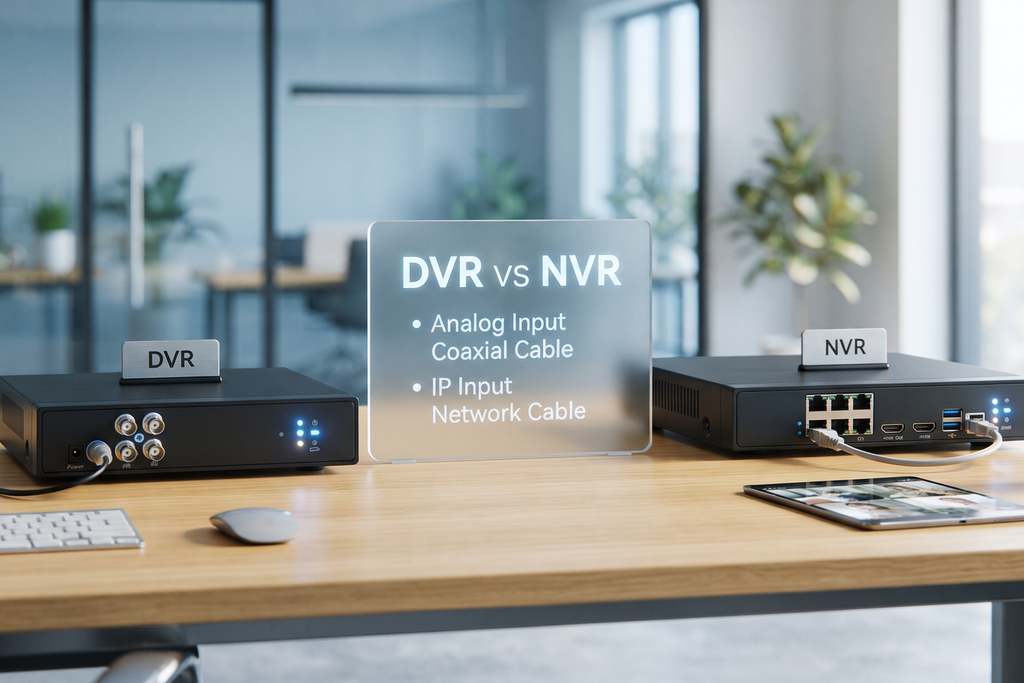 مقارنة بين جهاز DVR وجهاز NVR